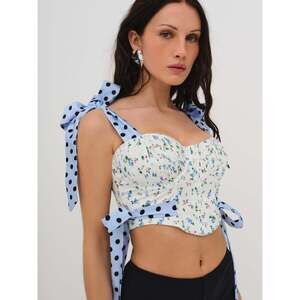 For Love & Lemons Eugene Corset Top Size XSXS / Blue